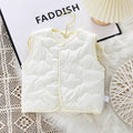 Kids' autumn/winter toddler girl's medium-thick vest, outdoor waistcoat, new infant girl's warm winter vest