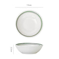 Minimalist green ceramic snack & dessert plate - restaurant, home, condiment dish, hotel hot pot dipping dish, soy sauce dish