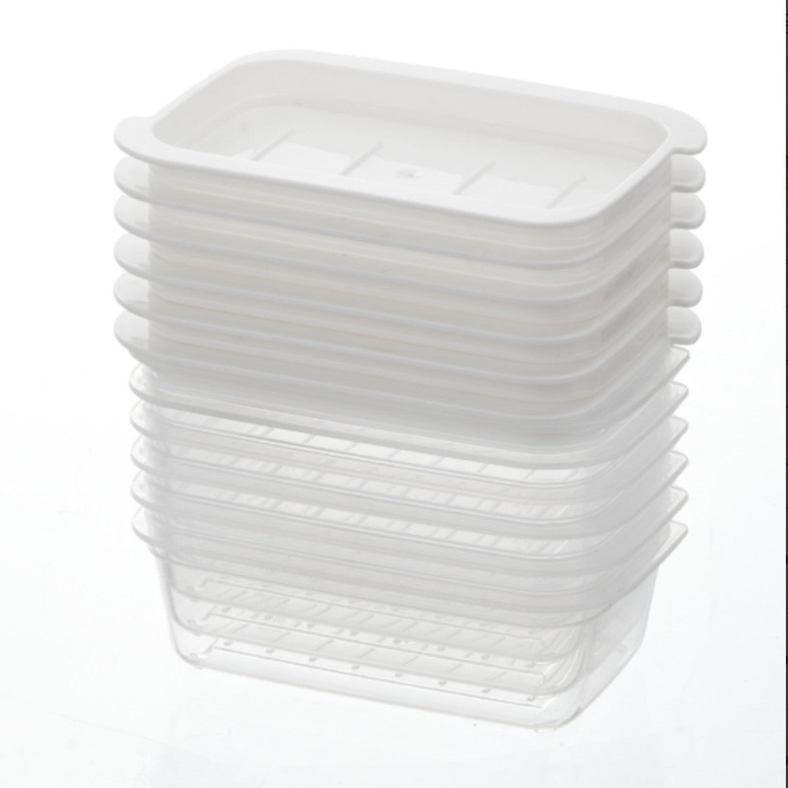 Refrigerator storage box Sealed fresh-keeping box Food grade freezer special meat frozen meat box Fruit food packing box