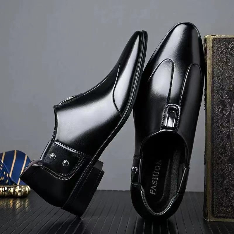 Men's leather shoes - soft leather, soft sole - business casual, work, security, dad shoes - wholesale & dropshipping available