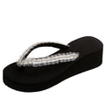 Exportplus size rhinestone flip-flops sandals summernew arrivalfashionplatform shoesthick soleflatscasual flip-flops