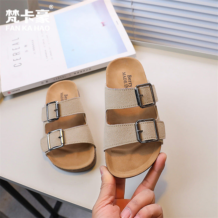 Birkenstock boys' cork sandals -  summer new collection - kids' indoor/outdoor sandals - big & tall boys' flip-flops