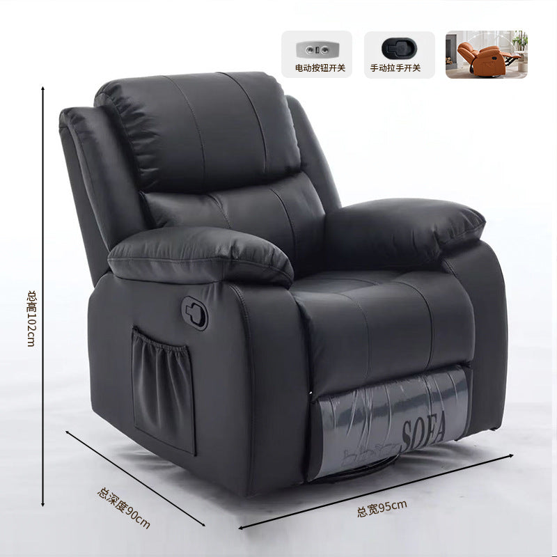 Living room cinema sofa space lazy sofa cabin electric single retractable massage leather home theater
