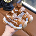 new kids' sandals: summer anti-slip soft sole, velcro closure, for boys (mid-to-large children) and toddlers, perfect for the beach