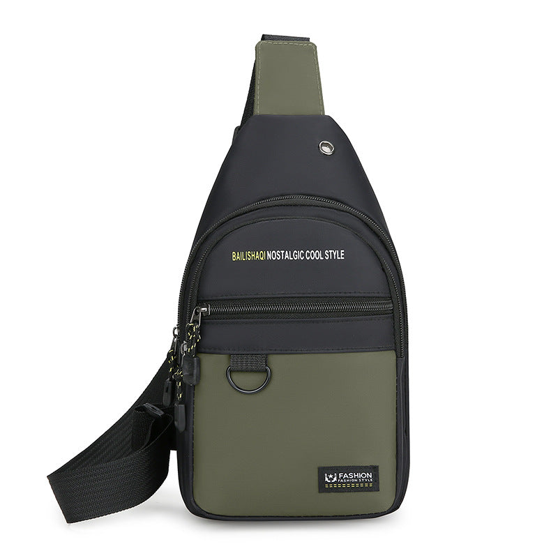 Foreign trade new breast bag men's business travel shoulder bag lightweight versatile messenger bag multi-functional outdoor leisure bag