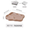 Ins ceramic jewelry tray necklace glasses display plate entryway key storage bedroom vanity decorative ornament