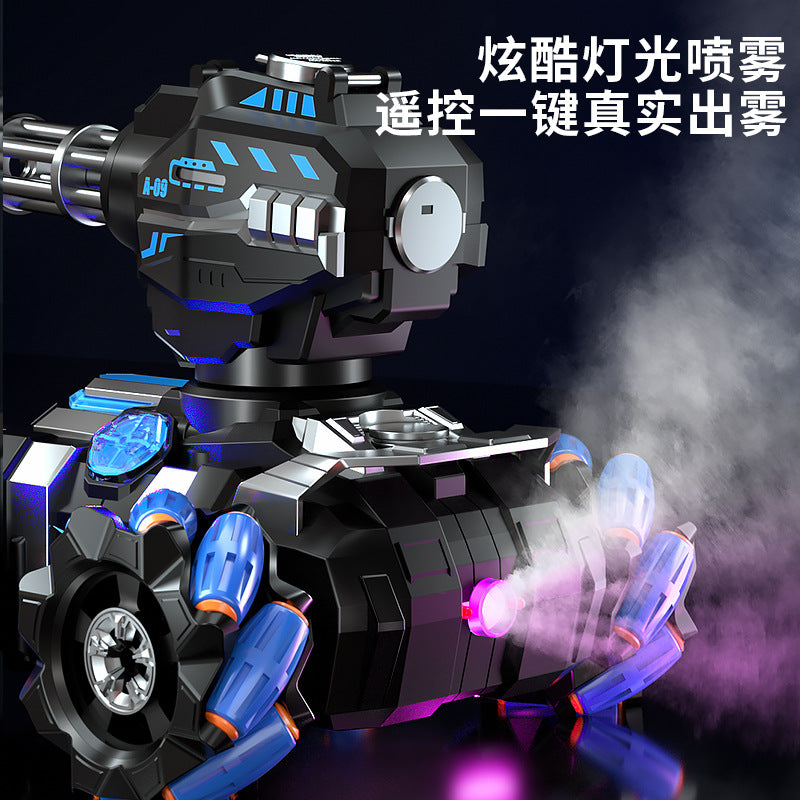 Kids' remote control car - water bomb launcher, gesture sensing tank, 4wd off-road toy car for boys - water bomb launching