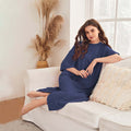 Amazon cross-border fashion: european & american style casual home dress - spring/summer mid-length, loose fit, comfortable slip dress