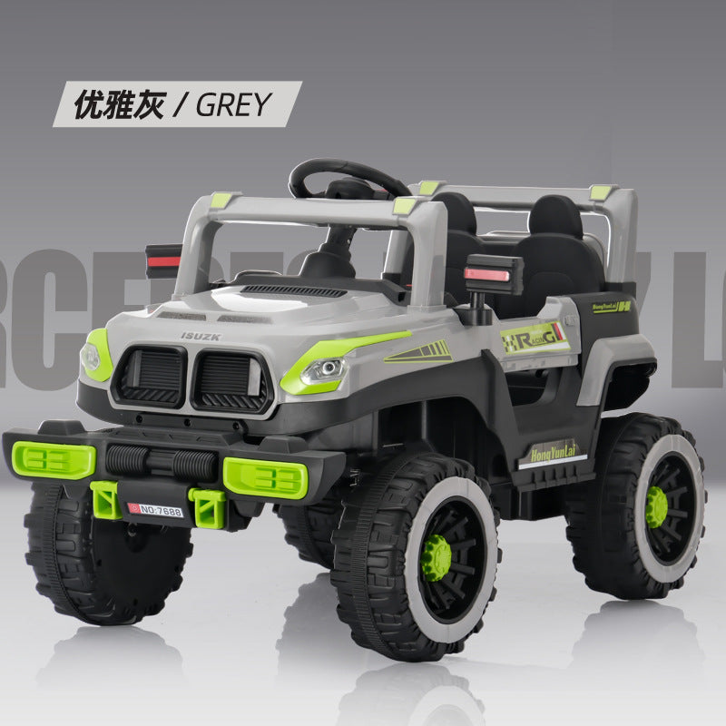 Popular children's electric toy car can seat charging four-wheel remote control car can carry baby electric four-wheel drive