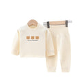 Baby clothes autumn clothes separatessuitfall and winter comfortable velvet cotton boys girls intimates bottom pajamas