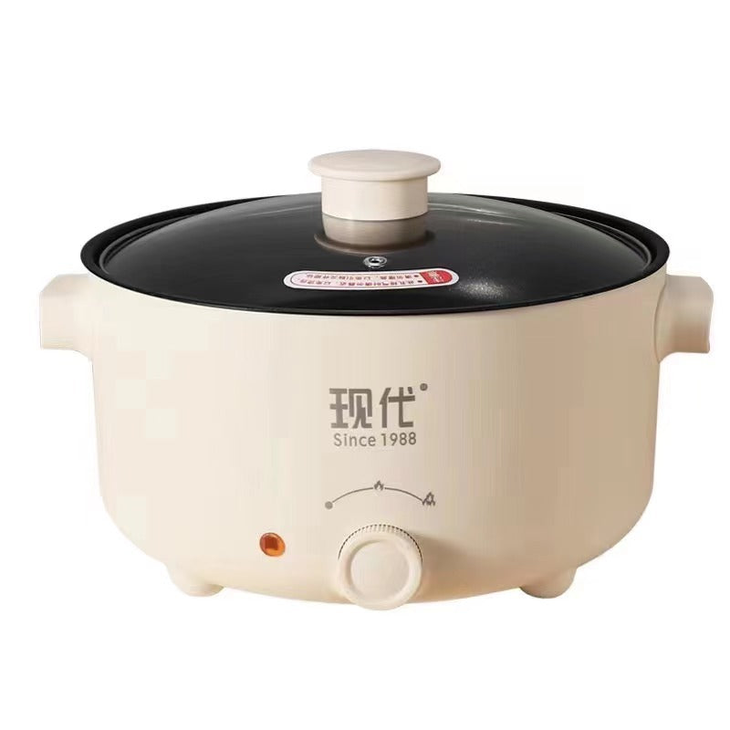Electric hot pot non-stick household electric cooking pot electric hot pot for cooking porridge and rice small electric pot dormitory mini multifunctional all-in-one pot