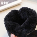 Girls' snow boots - new korean style for winter  - kids' fleece-lined, extra thick cotton shoes - boys' first walker short boots