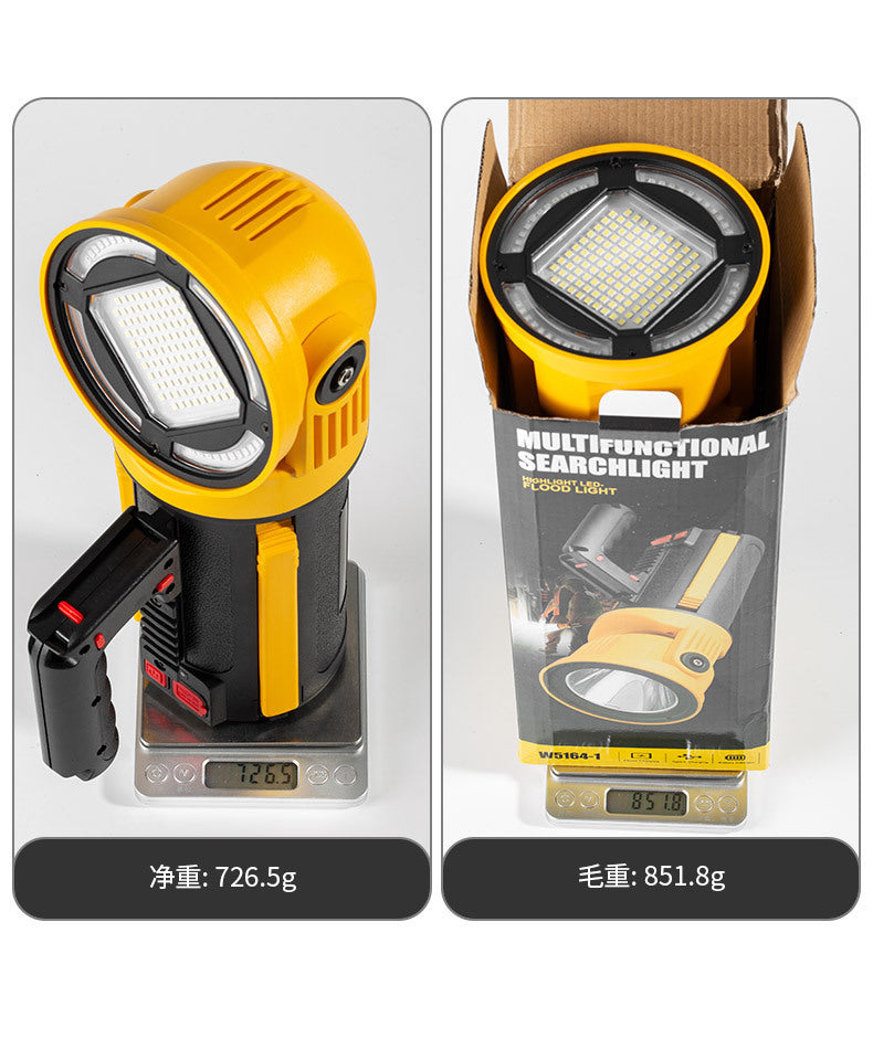 New P70 searchlight strong light portable light TYPE-C charging for mobile phone charging lamp holder rotating waterproof flashlight