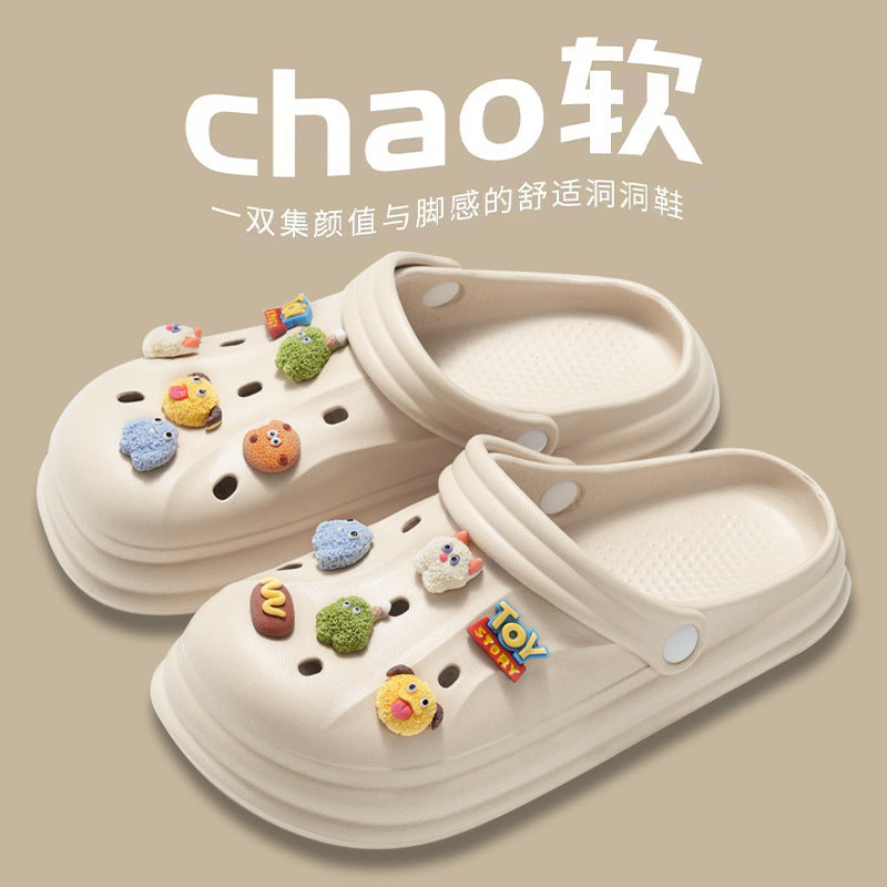 Men's "cloud slides" clogs - 2024 new beach sandals, anti-slip, odor-resistant, eva slippers for couples, women's summer outdoor wear