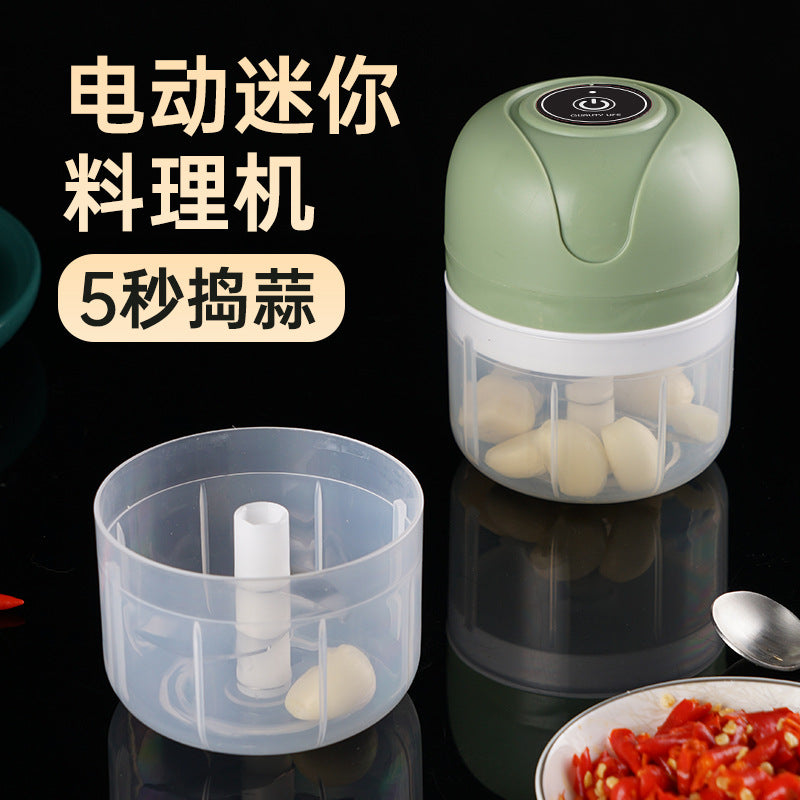 For homeelectric garlic masher garlic press wireless mini garlic masher handy gadget food supplement food processor free shipping