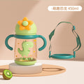 Babycare elephant training cup - 2-in-1 sippy cup for babies 6 months+ - perfect for water and milk