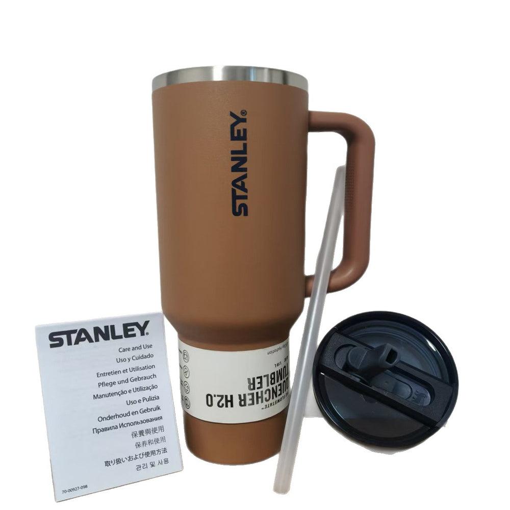 Amazon stanley 3rd generation ice cup 304 stainless steel vacuum insulated cup outdoor portable foldable straw cup