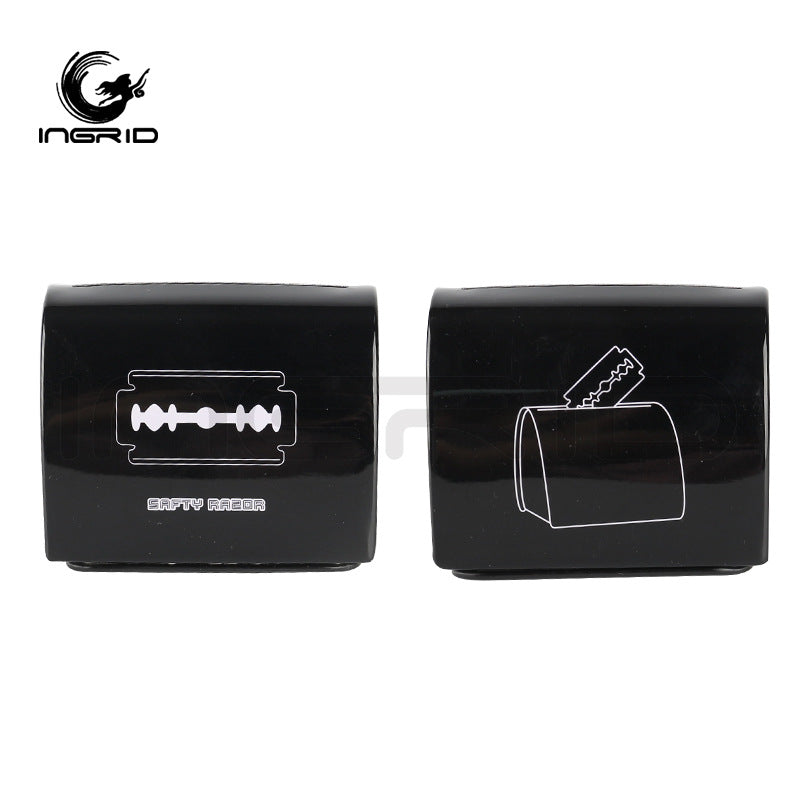 Hair Salon Convenient Blade Storage Box Mini Large Capacity Dust Box Stainless Steel Eyebrow Trimming and Haircutting Tool Recycling Box