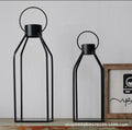 amazon casual candle holder black iron home candle holder desktop decoration outdoor garden wind lamp decoration