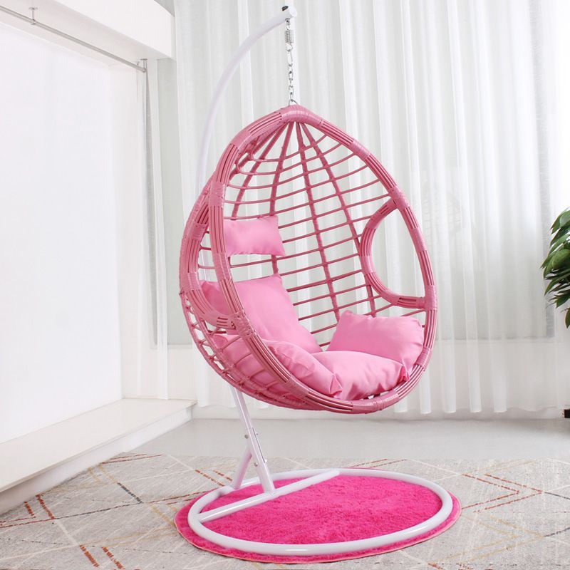 Romantic hanging basket rattan chair for home indoor hanging chair swing adult hammock balcony single double living room rocking lounge chair