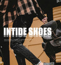 Men's winter thick-soled work shoes: anti-slip, wear-resistant, trendy safety shoes for men, new 2025 styles, plus martin boots, student shoes