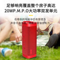 New wireless bluetooth speaker with rgb lighting, deep bass, high volume, portable outdoor fabric waterproof speaker