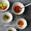 Restaurant hotel for home ceramic rice bowl dipping bowl scandinavian pure whitestylish ceramic soup bowl dessert tall bowl