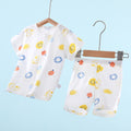 Baby short-sleeve set - summer lightweight cartoon newborn pure cotton kids summer shorts infant clothes spring/summer outfit