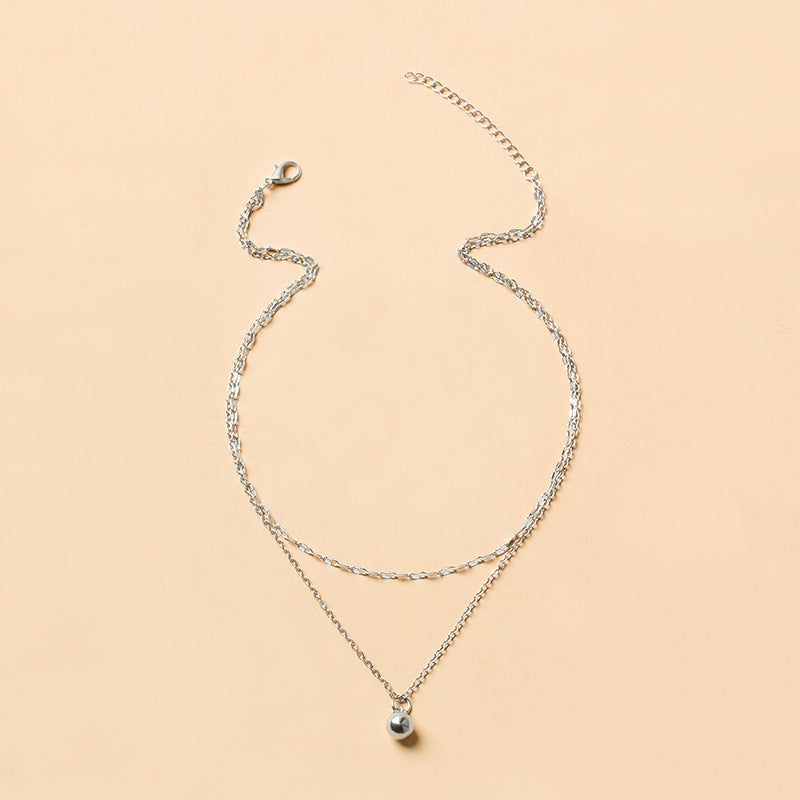 Sweater accessories necklace wholesale european and american cross-border autumn and winter pendant women's accessible luxury niche high-end golden clavicle chain