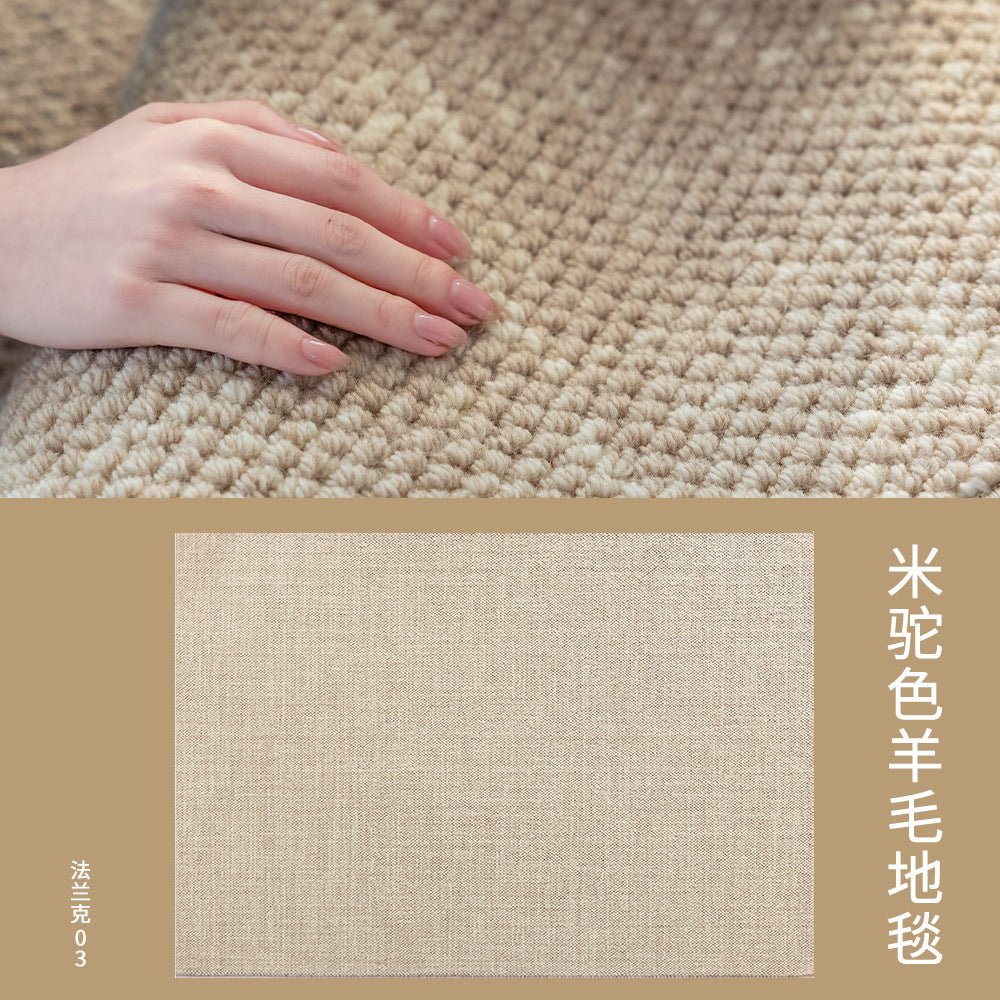 Wool carpet plain color living room accessible luxuryclassynew arrivalfor home carpet large house standard bedroom floor mat stain-resistant thickened