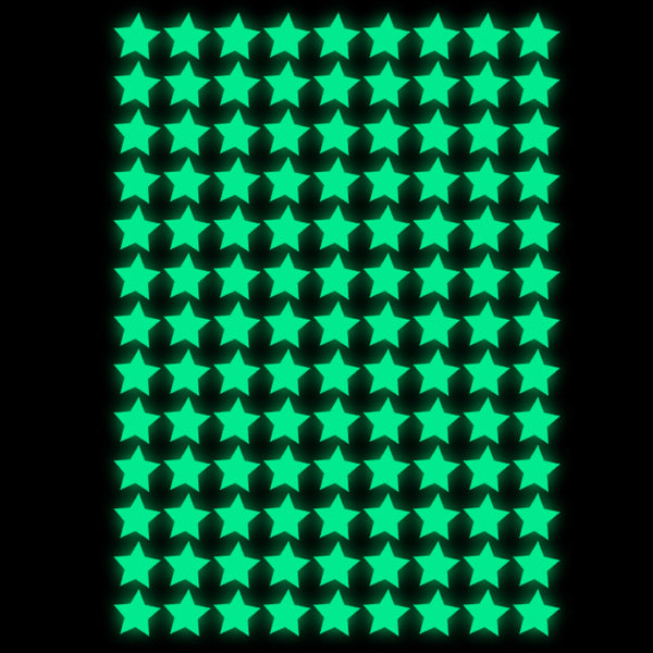 New  luminous popular star wall sticker living room bedroom fluorescent wall sticker self-adhesive decorative sticker painting