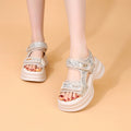 Petitesthick solesequin sandals women 2026summeroutwearnew arrivalfashionplatform shoesheight increasingcasual sports women's shoes