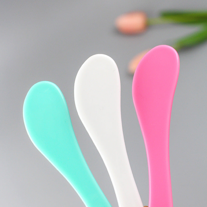 Medium-sized facial mask spatula, plastic mixing stick, applicator, mask spreader, beauty diy mask tool, 16cm total length