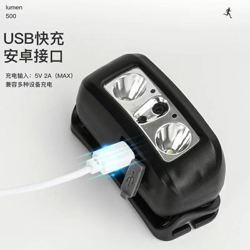 Headlight strong light charging super bright head-mounted lighting super long battery life induction night fishing special flashlight outdoor