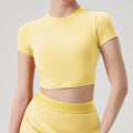 new arrival sports vest t-shirt quick-drying yoga clothes short-sleeved sports tops outdoor yoga tops fitness clothes