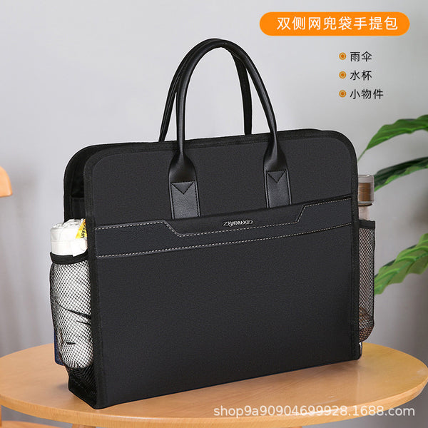 Yiyun Morning Briefcase Customized Oxford Cloth File Bag Tote Bag Business Men's Briefcase Large Capacity Conference Bag