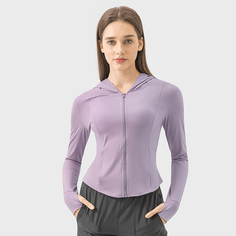 Summer outdoor sun protection clothing for women new arrival hooded sports uv protection outwearupf50+ sun protection clothing dss095