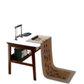 Solid wood computer desk, minimalist wall-mounted double desk for writing and studying, home bedroom narrow desk, office desk