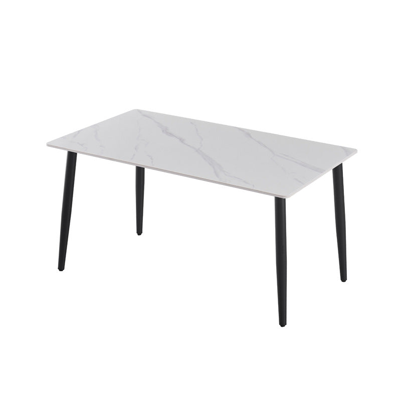 Rock slab dining table combination modern casual italian manufacturer wholesale personalized small apartment rectangular simple table