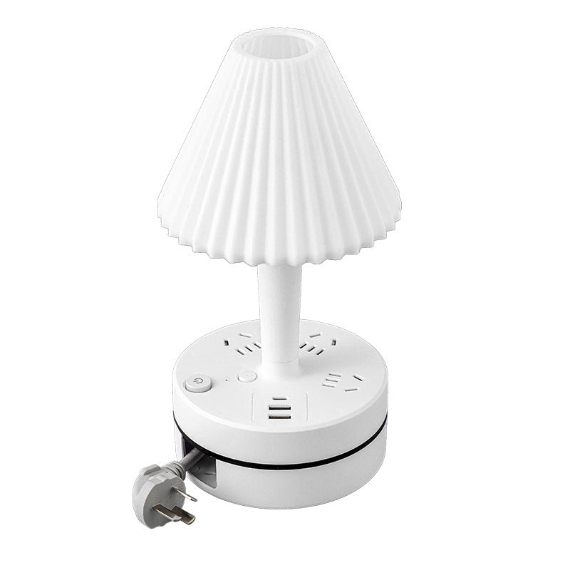 Smart voice-controlled desk lamp socket, study night light, usb power strip for student dorms, bedroom bedside lamp