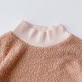 Kids' plush fleece set - new winter collection for boys and girls - thickened sweatshirt & long sleeve two-piece outfit - children's clothing - dropshipping available