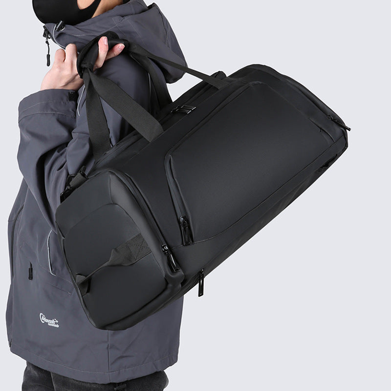 Sports fitness bag men's waterproof large-capacity travel bag portable shoulder messenger bag business travel backpack