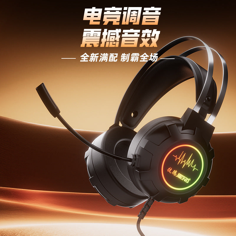 7005a gaming headset, wired 7.1 channel esports headphones for pc and laptop, perfect for pubg
