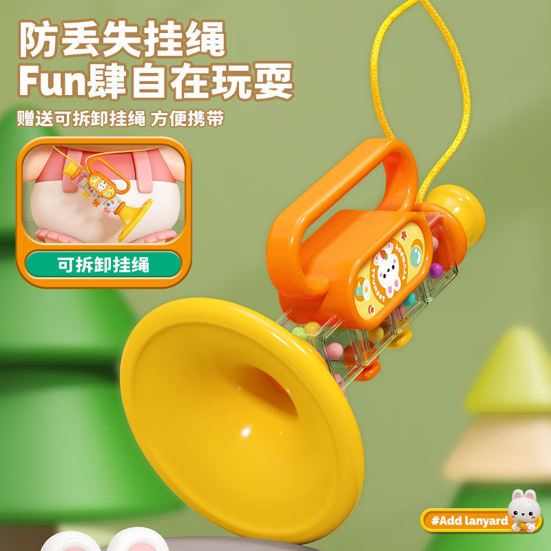 Kids' trumpet whistle instrument - speech development toy - blowing toy - baby can blow harmonica - night market stall item