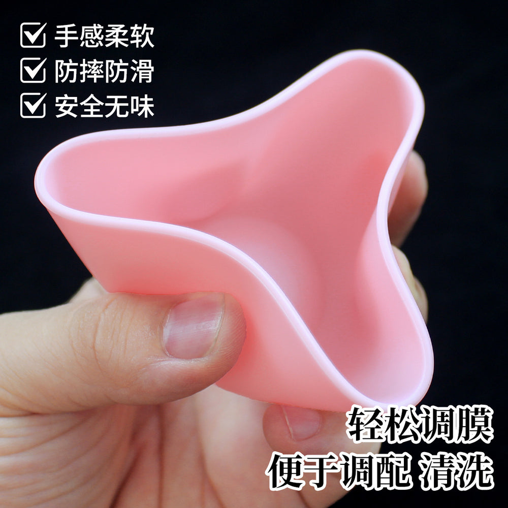Tpr soft rubber imitation silicone mask bowl - soft bowl for beauty & hairdressing - flexible small bowl for makeup, spa, and mask application - direct from the manufacturer