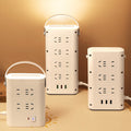 Vertical socket panel multi-hole office power strip for home tower type with night light multi-function power strip with usb multi-purpose