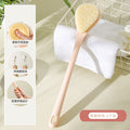 Back rub long handle brush bath brush nylon bristles soft bristles double-sided bath brush rub mud and remove dust bath brush back handy gadget