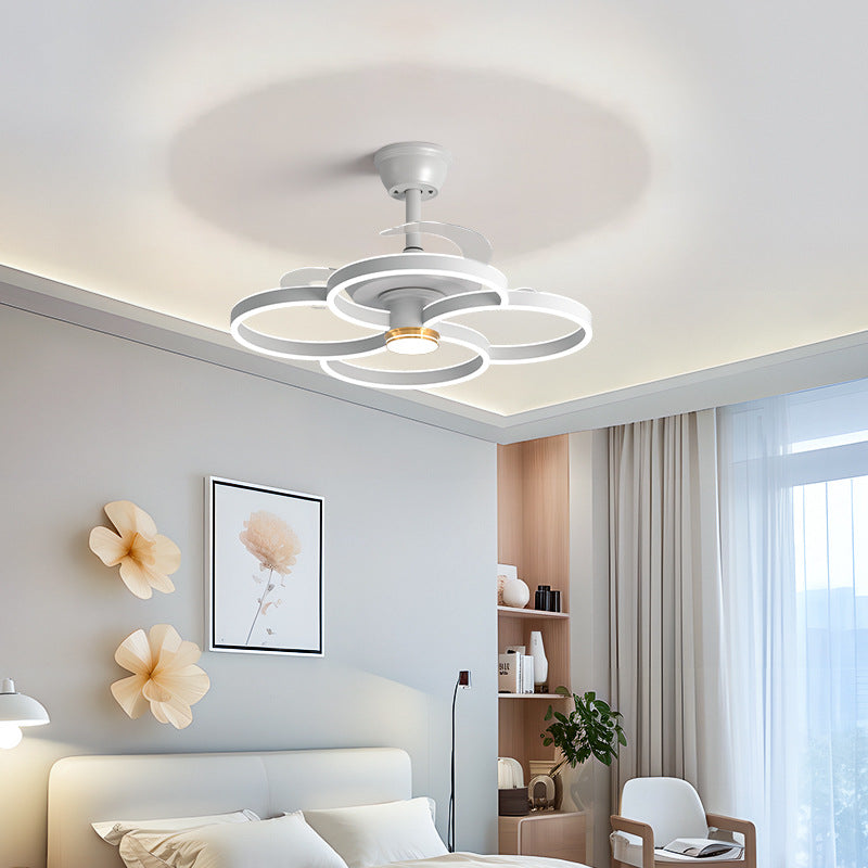 2024 Modern Simple Atmosphere Light Luxury Modern Living Room Fan Light Guangdong Zhongshan Lighting New Living Room Main Light