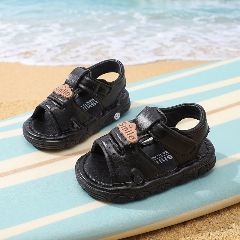 summer new arrivals: baby & toddler squeaky shoes - soft sole prewalker sandals for boys & girls - cartoon design, soft sole, beach shoes for baby boys & girls