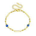 European and american cross-border colorful bracelet bracelet women's niche style casual creative classy metal pendant hand jewelry wholesale